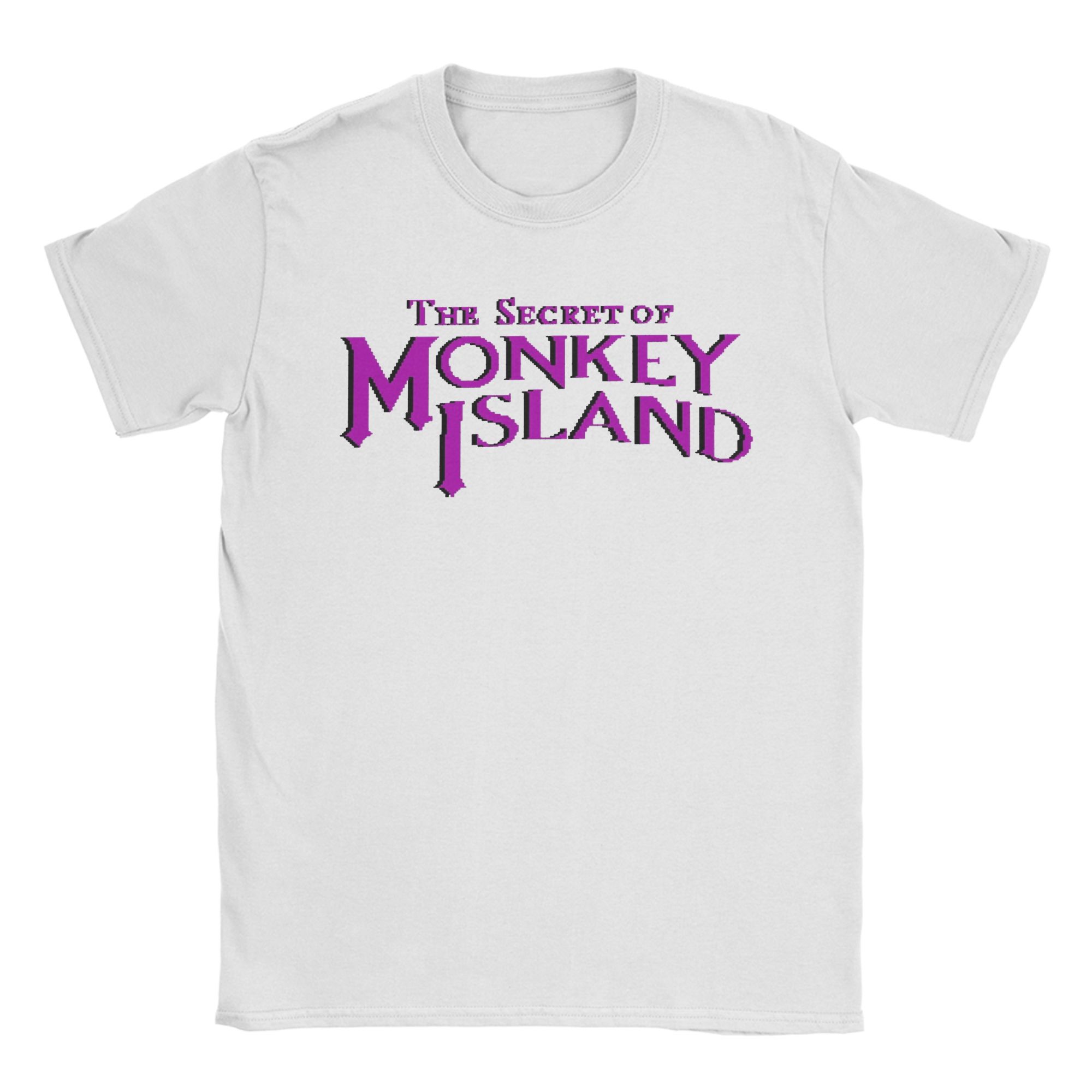 Monkey Island The Secret of Monkey Island Original Logo Graphic Print T Shirt for Men Women Cotton Tee Shirt Clothes S разноцветный