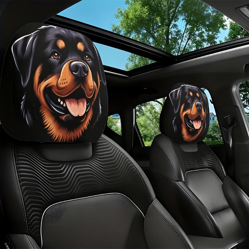 Universelle bedruckte Polyester-Kopfstützenbezüge für SUVs und Limousinen, Dekorativ & Etikettierbar.