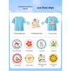 Boys' Pure Cotton School Style Short-Sleeve T-Shirt for Ages 10-14 - Summer 2025