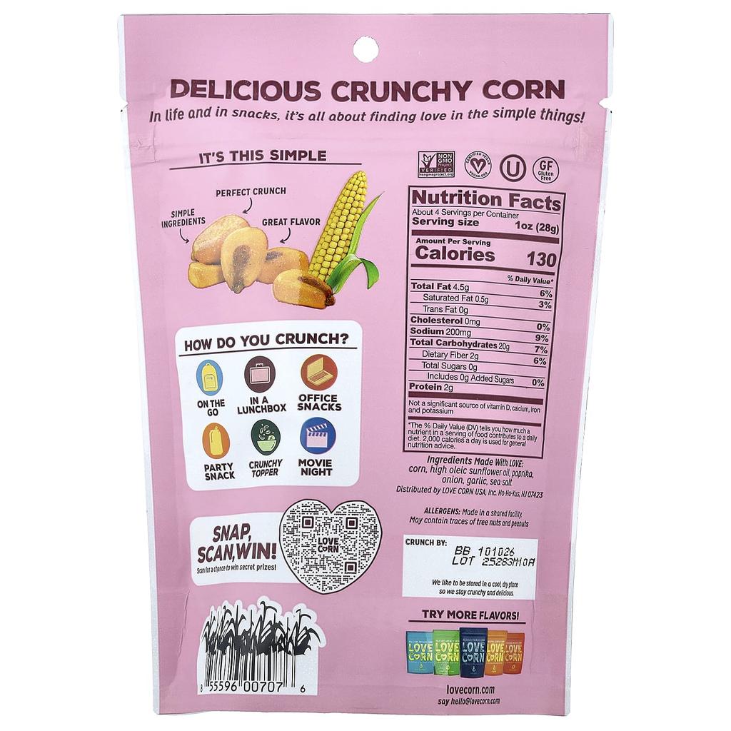 Love Corn Delicious Crunchy Corn, BBQ, 115g (4oz)