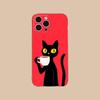 Cute Coffee Cat Clear TPU Mobile Case for iPhone 17 16 15 14 13 12 11 X XR XS Air Pro Max Plus Mini Colorful Cover