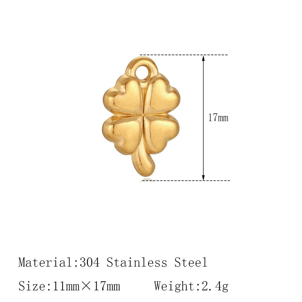 3Pcs Bee/Violin/Coconut Palm/Hearts Charms Stainless Steel Necklaces Bracelet Pendants Handmade Craft DIY Jewelry Making Finding