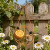 Waterproof Orange Shaped Bird Feeder Food Container Bird Feeding Station  Balcony