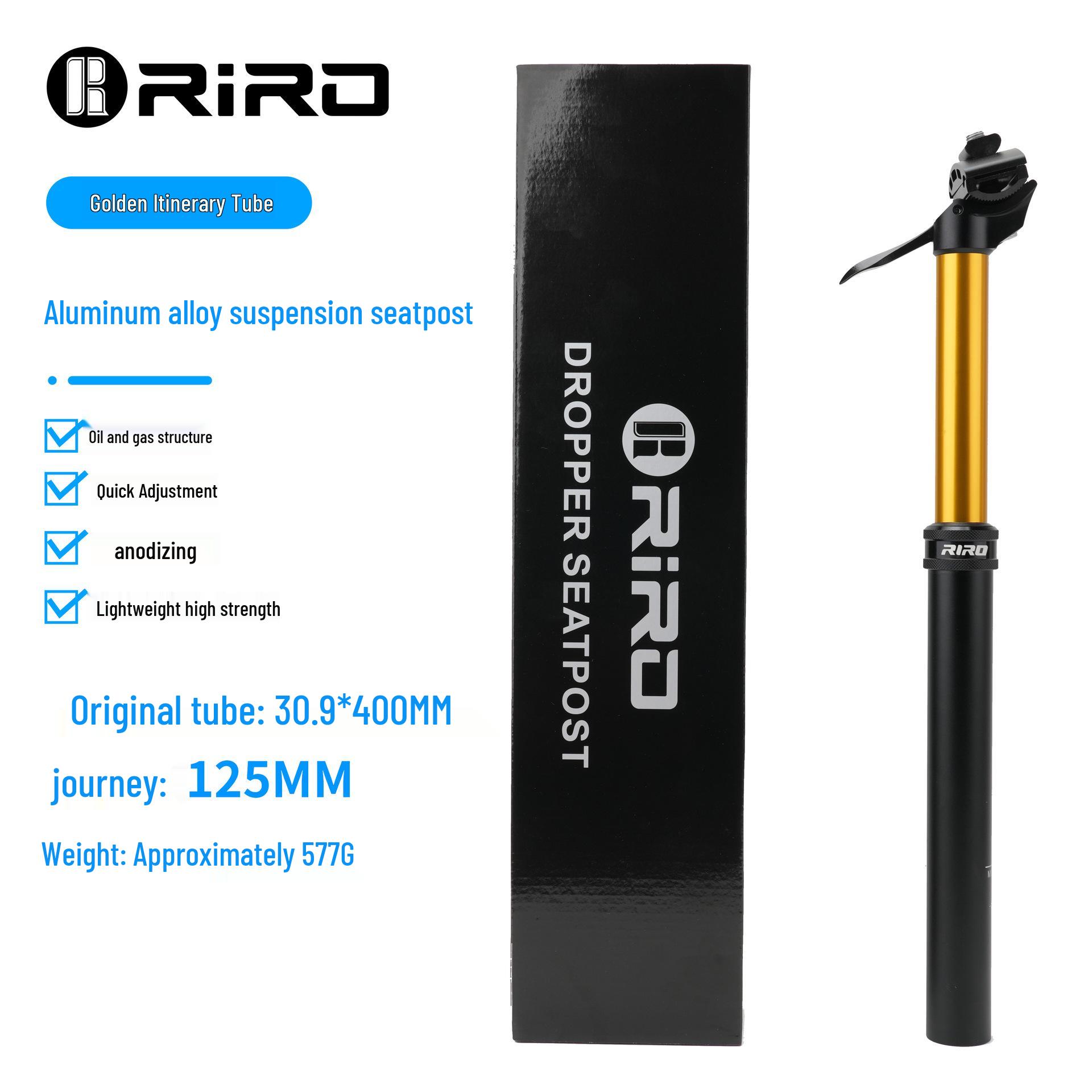 

RIRO Adjustable Aluminum Alloy Mountain Bike Dropper Seatpost Original Boxed