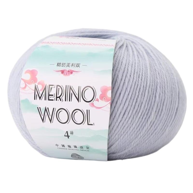 Soft Worsted Weight Yarn Wool Yarn Hand Knitting Yarn 1.76oz/Roll For Knitting Rugs Sweaters Scarves Hat Gloves