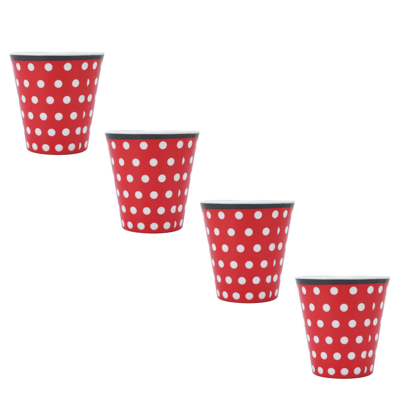 

4Pcs Student Melamine Cup Imitation Porcelain Beverage Mug Water Cup for Student Restaurant
