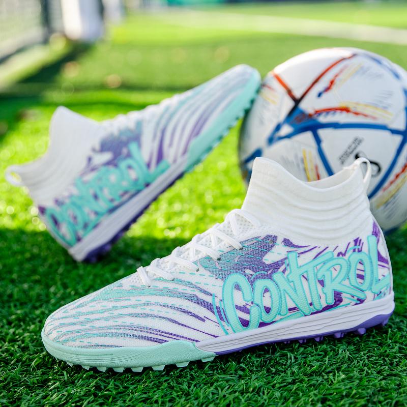 TF Men Soccer Shoes Unisex Society Cleats Football Boots Training Sneakers High Quality Professional Studded Football Shoes