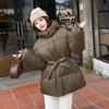 Streetwear Winter Parkas Women Down Cotton-padded Jacket Loose Hooded Coats Student Outerwear Thicken Warm Overcoat