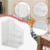 Umbrella Stand Cane Organizer Holder Portable Large Capacity White Stable Container Metal