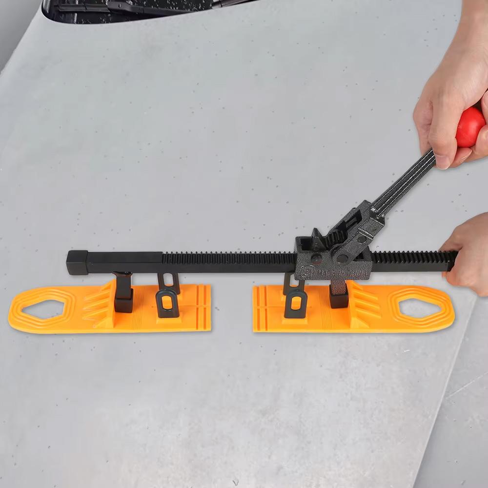 Paintless Manual Expander Orange Color Bodywork Repair Kit With 2 Pcs Glue Pulling Tabs for Cars Sheet Metal Repair Tool
