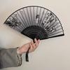 1pc-Women's Folding Paper Hand Fan, Suitable for Chinese Fans At Parties, Bamboo Folding Fan, Suitable for Weddings and Decorati