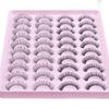 New Product Dd Chemical Fiber Russian Volume False Eyelashes 20 Pairs Thick Natural Grafted Eyelashes