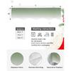 Sage Green Mantle Scarf for Fireplace, Green and White Gradient Fireplace Cover Decorations Indoor Ombre Mantel Top Scarf Runner for Home Living Room