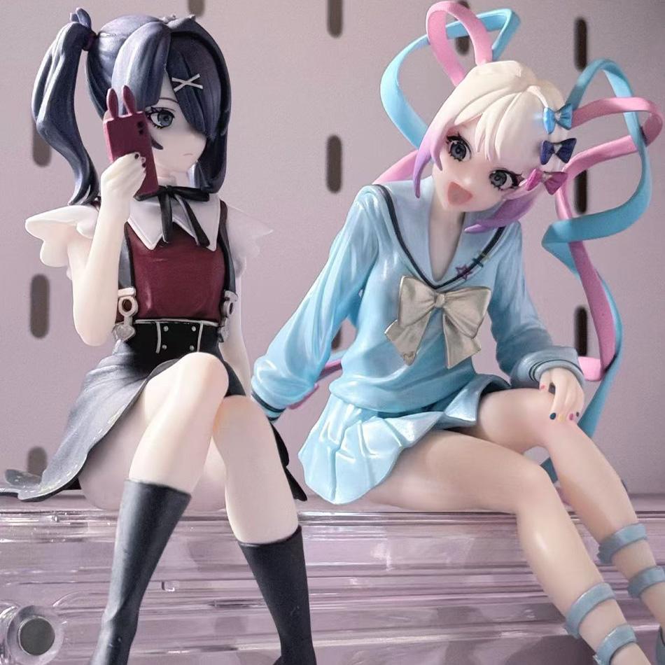 Anime Bedürftiger Streamer Überdosis Chouzetsu Saikawa Tenshi-chan Sitzende Figur PVC Statue Schreibtischdekoration Geschenk