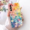 Clear For Samsung A26 SM-A266E SM-A266B Case For Samsung Galaxy A26 Cover Luxury Fashion Flowers Cute Kawaii Painted