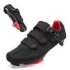 SoleEase Cycling Shoes Men's Indoor/Road Riding Non-slip Breathable Bicycle Shoes with Delta Cleats (6302-black, 44)