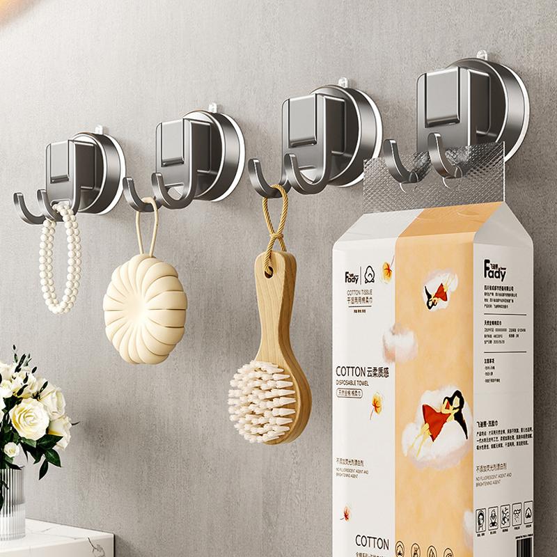 1/4 Stück Saugnapfhaken Wasserdicht Küche Badezimmer Bademantel Mantel Handtuch Haken Haken Wand Schlüssel Tasche Kleiderhaken Organizer Zubehör