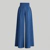 Women Casual Pants Wide Elastic High Waist Oversized Wide Leg Long Trousers Solid Color Lounge Workout Pants