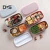Heat Resistant Food Container 2 Layer Microwaveable Safe Multifunctional Food Container