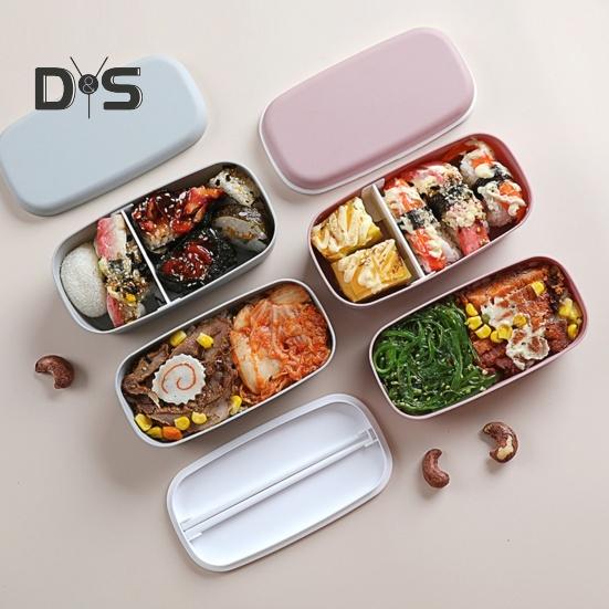Heat Resistant Food Container 2 Layer Microwaveable Safe Multifunctional Food Container