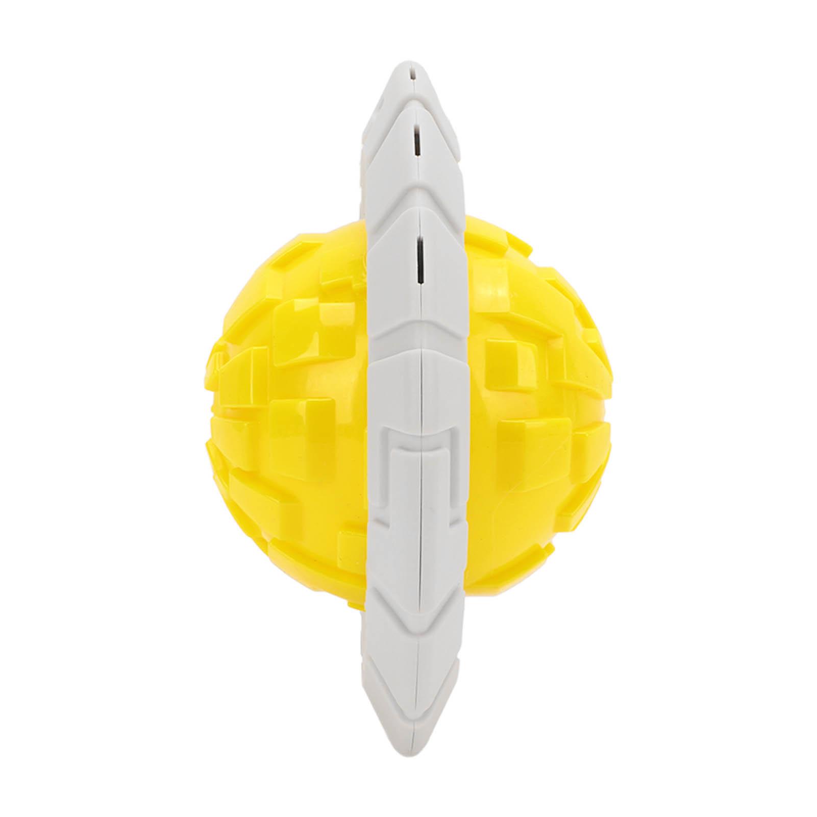 

Dog Ball Toy Bite Resistant Interactive Pet Dog Tooth Cleaning Squeaky Toy for Indoor OutdoorYellow