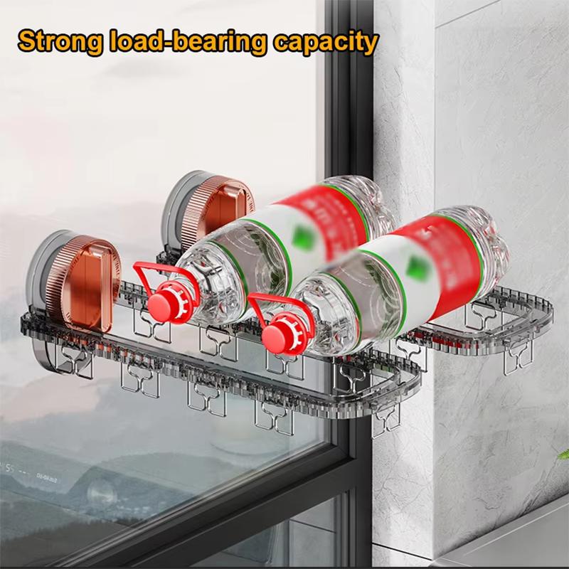 Bathroom Suction Cup Drying Rack Folding Socks Drying Rack Household Clothes Rack Multi Clip Drying Socks Artifact Hanger