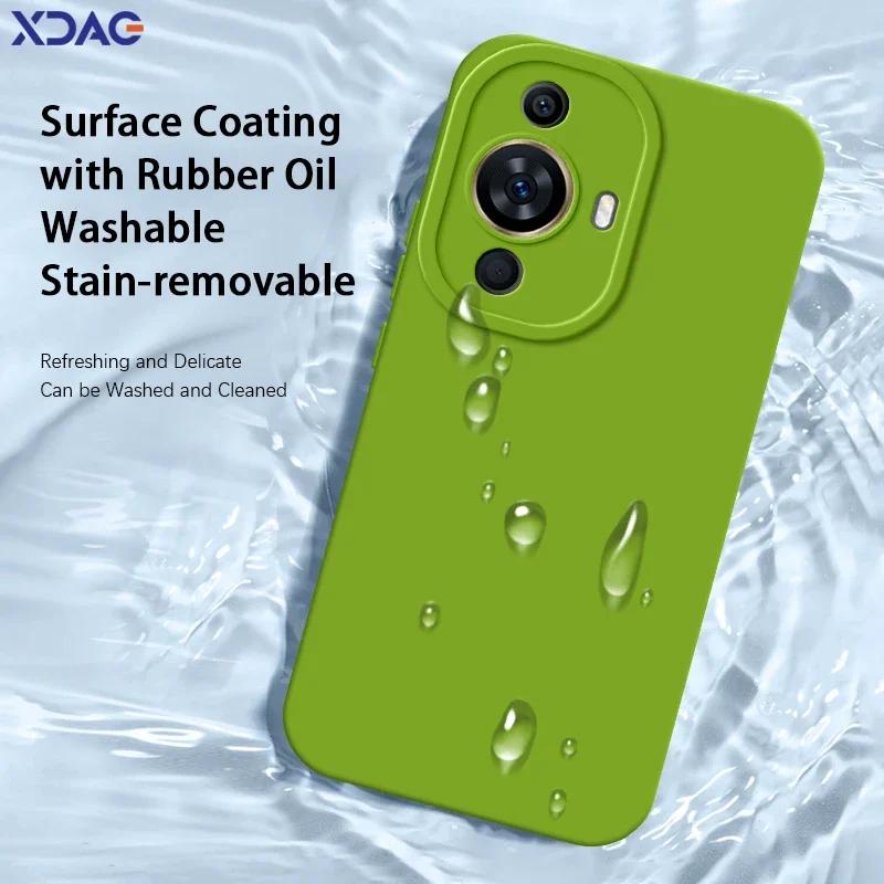 Angel Eyes Square Liquid Silicone Phone Case for Huawei Nova 11 Pro Ultra SE 360 Soft Shockproof Back Cover Nova11 11Pro 11Ultra