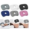 Ear Piercing Pillow Soft Fleece Guard Orthopedic Pillow with Ear Hole for Side Sleepers Office Travel
