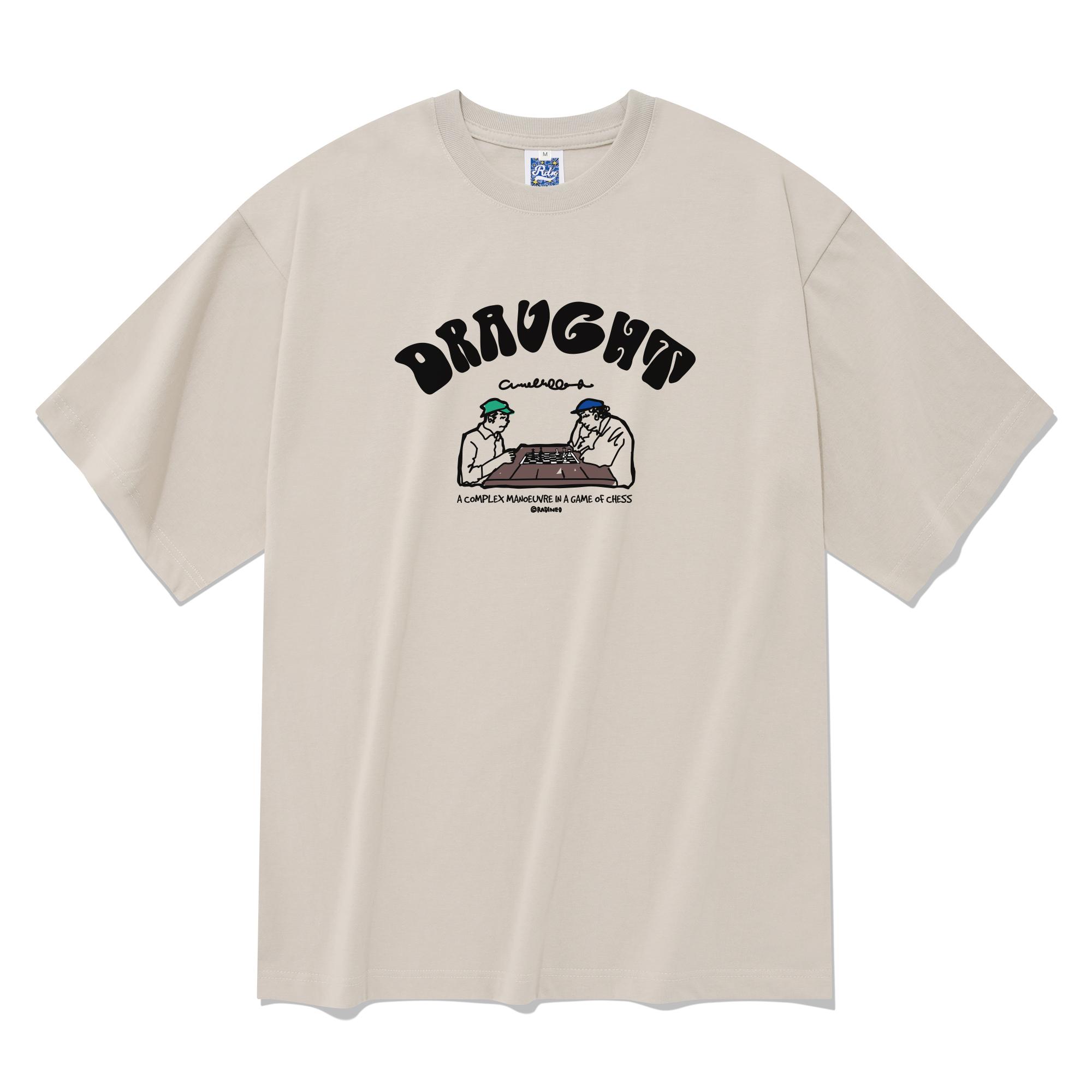 Radineo Chess Game Short Sleeve T-Shirt Beige M