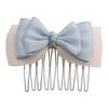 Korean Pink Bow Hair Comb Clip for Girls' Bangs Styling