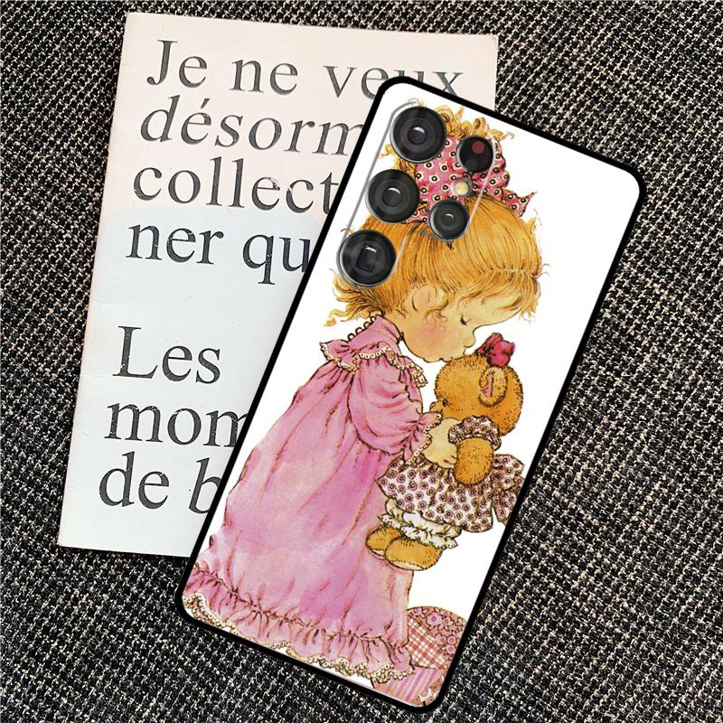 Sarah Kay pattern Case For Samsung Galaxy S21 S22 S23 S24 Ultra Note 20 Note 10 S8 S9 S10 Plus S20 FE Cover