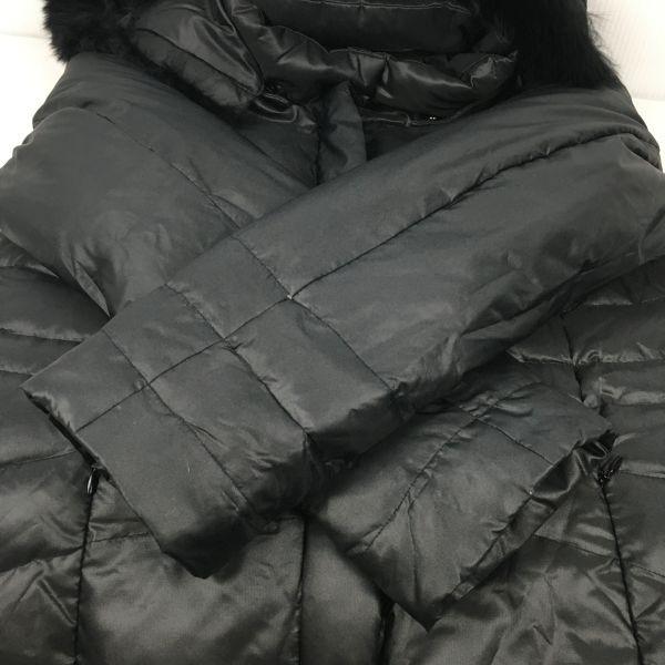 Unvie-rose Blue Fox Fur 80% Down Coat Outerwear Women’s Size 9AR M Black Fox Fur Trim(USED)