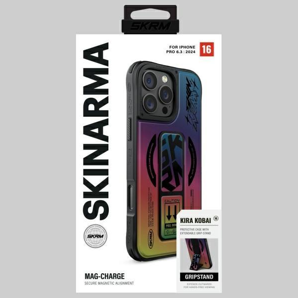 Skinarma Etui Kira Kobai Iphone 16 Pro   6.3 Magnetic Charging Grip Stand Hologram