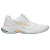 Asics  Netburner Ballistic FF 3 White Champagne Women Sneakers 1052A069-112