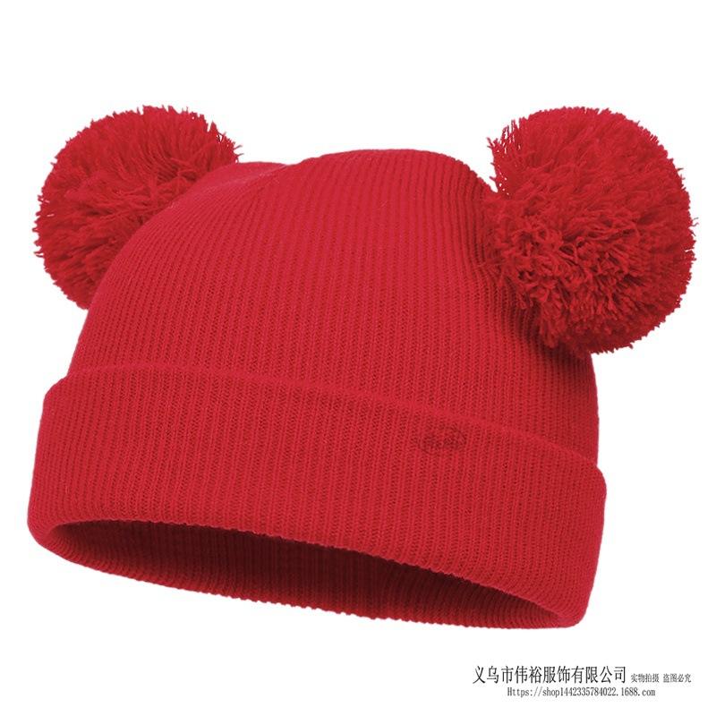 Kids Winter Warm Knitted Set Pom‑pom Hat Scarf Gloves 3‑Pcs Set Or Single Beanie Hat Windproof Ear Protection For Boys Girls Cold Weather Outdoor