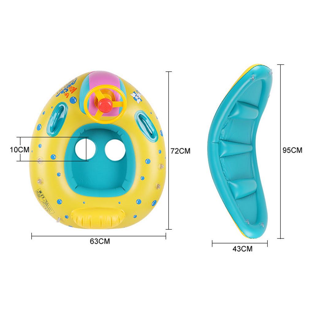 Sunshade Baby Kids Float Seat  Inflatable Swim Swimming Ring Pool Water 