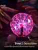 3 Inch Magic Plasma Ball Lamp LED Atmosphere Night Light Touch and Sound Sensitive Glass Plasma Light Bedroom Decor Kids Gift