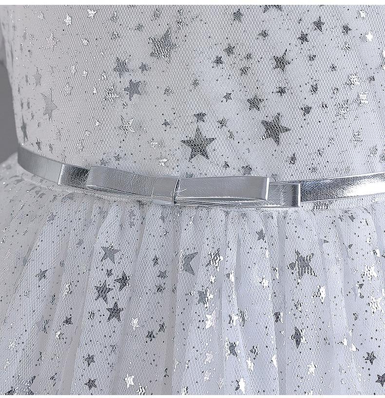 Pailletten Puffärmel Kleid für Mädchen - Babys erster Geburtstag Hochzeit und Abendkleid