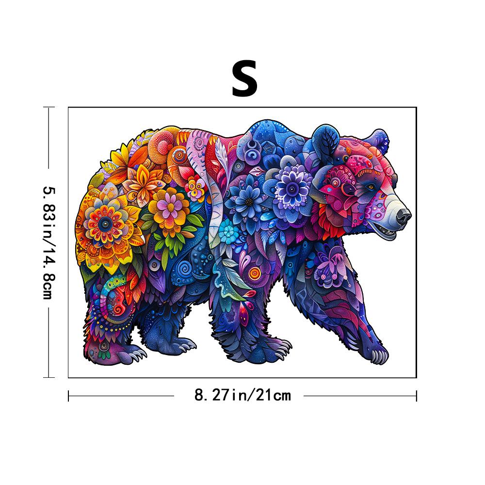 Wooden Puzzle - Colorful Succulent - Adult and Children's Wooden Puzzle - Unique Shaped Animal Wooden Puzzle - Adult Jigsaw