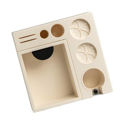 Station d'outils à café durable en ABS avec bac à marc amovible et agencement ergonomique pour des configurations d'infusion efficaces