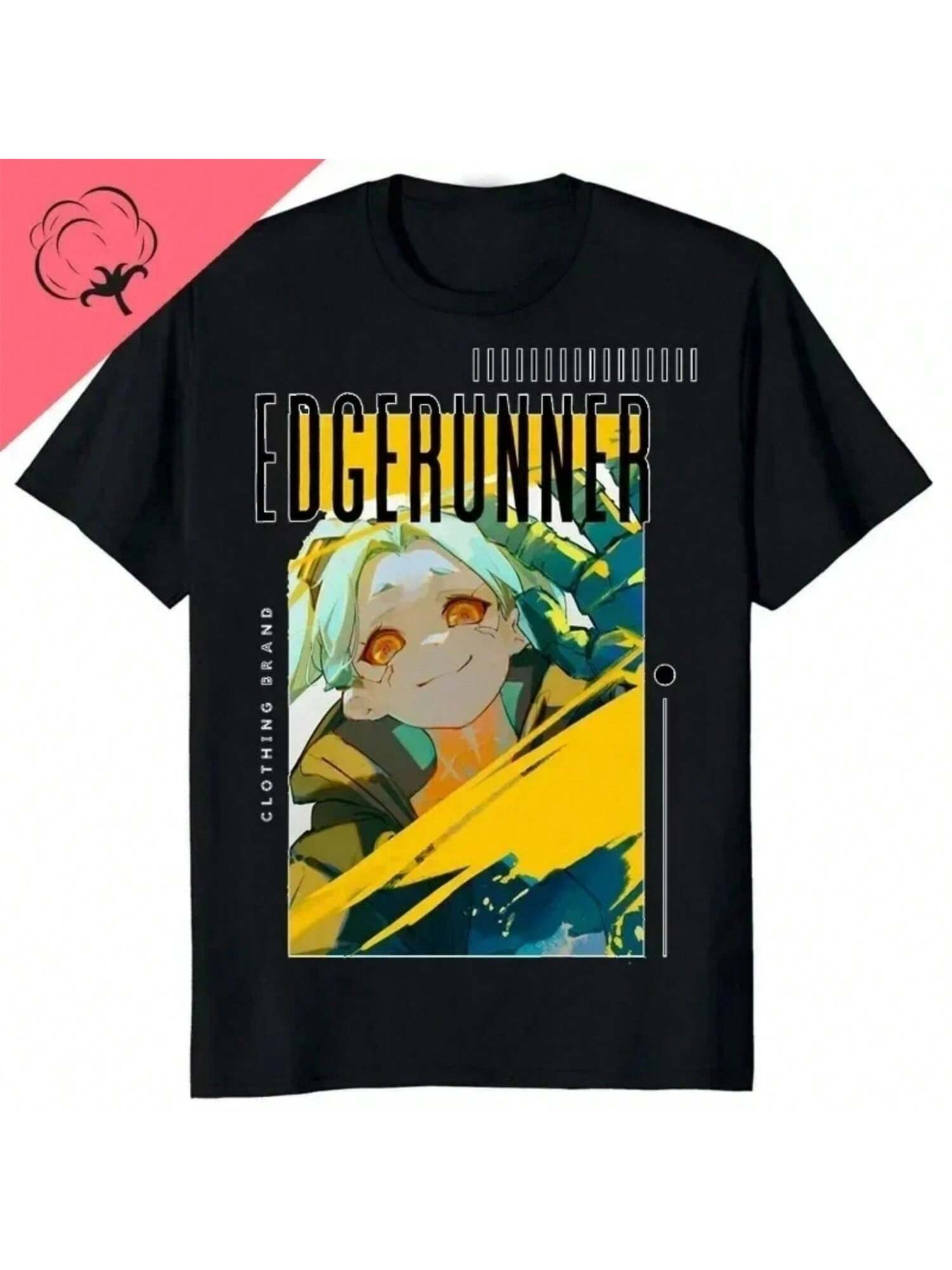 New Arrival Cyber-Punk Printed T-Shirt Future Sense Of Sight Style T Shirt Summer Wounisex Casual Short Sleeves Streetwear Tshirt S разноцветный