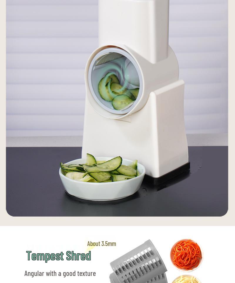 Multifunctional Hand-Cranked Vegetable Slicer & Grater 2025 Model