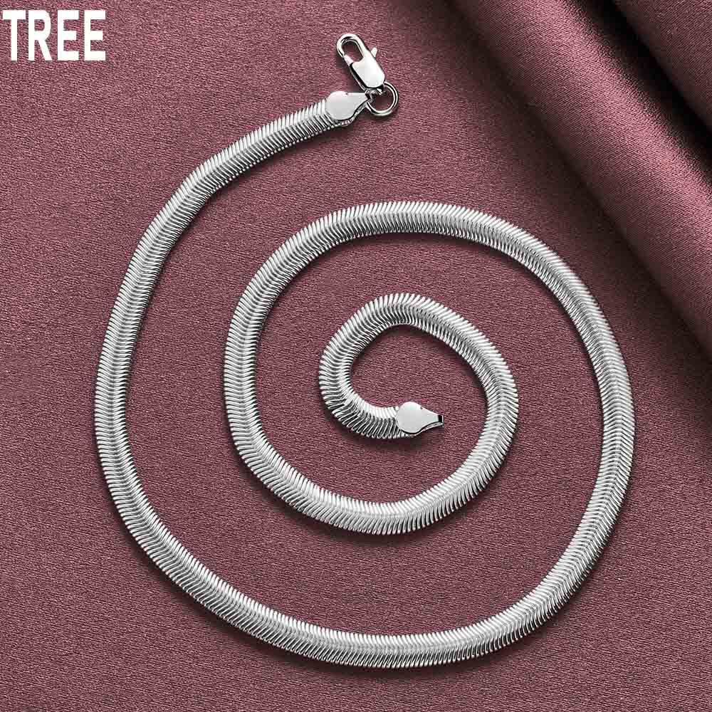 925 Sterling Silver Inlaid with 6MM Snake Chain Fashionable Wedding Jewelry