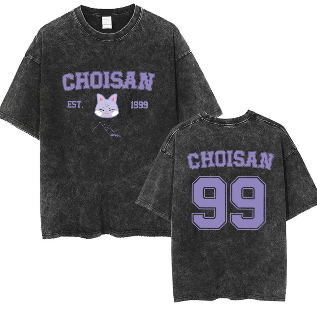 Vintage Washed Ateez Yunho Kpop Band Album 2026 TShirt Mens Women Hip Hop Loose Korean Fashion Short Sleeve T Shirt Streetwear