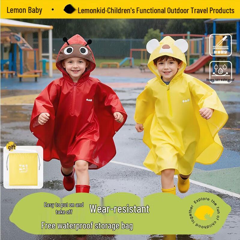 Lemonkid Kids  Lotus Leaf Rain Poncho LK2261050 S