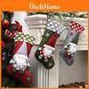 Large Christmas Stocking Gnome Santa Claus Candy Gift Bag For Festive Holiday Decor