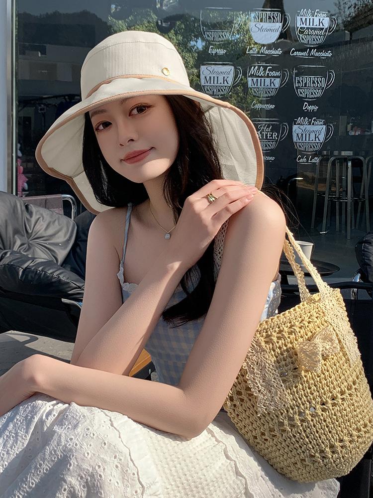 

New woven bag women s sweet lace bow straw bag outdoor outing seaside vacation beach bag