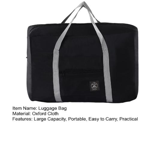 Foldable Travel Duffel Bag Tote Carry-on Luggage Bag Large Capacity Waterproof Portable Storage Bag with Zipper