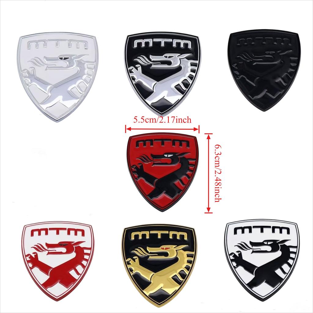Car Front Grille Badge Trunk Fender Emblem Decals Sticker for Polo Passat Golf Jetta Touareg Beetle  A3 A4 A5 A6 A7 Q2 Q3 Q5 Q7