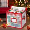 Convenient 64-Compartment Christmas Decoration Ball Storage Box Foldable with Dividers Packing Bag Multi-Functional Storage Bag